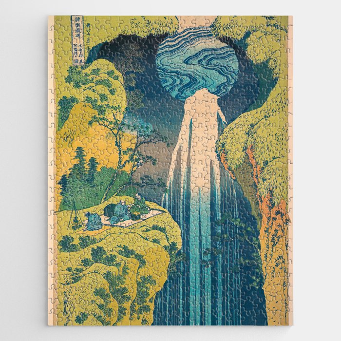Amida Falls by Katsushika Hokusai Jigsaw Puzzle Gallery Image 1