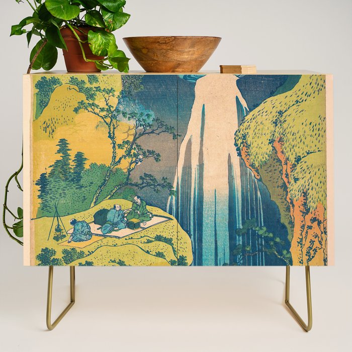 Amida Falls by Katsushika Hokusai Credenza Gallery Image 1