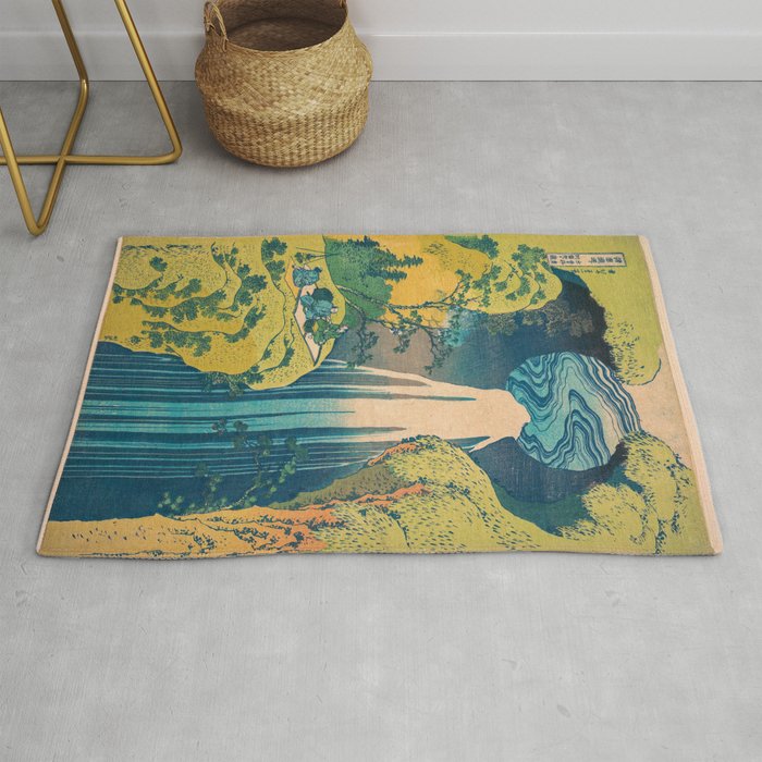 Amida Falls by Katsushika Hokusai Rug Gallery Image 1