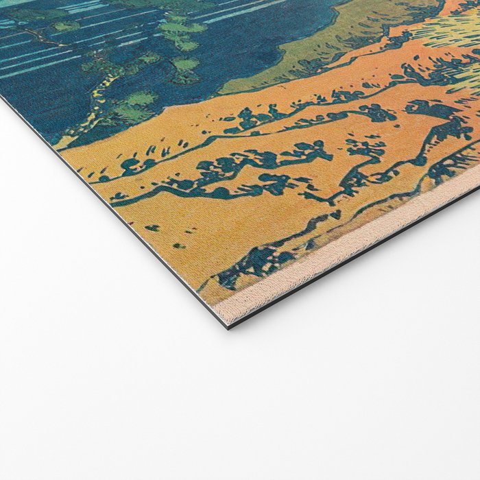 Amida Falls by Katsushika Hokusai Welcome Mat Gallery Image 2