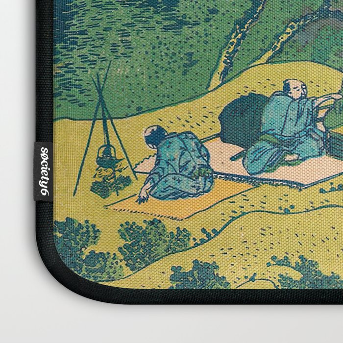 Amida Falls by Katsushika Hokusai Laptop Sleeve Gallery Image 3
