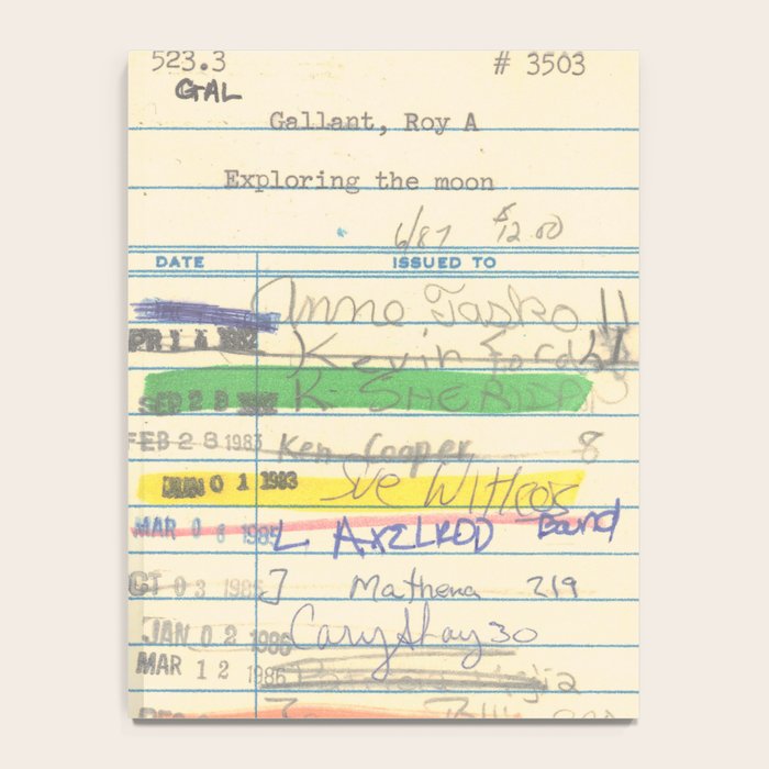 Library Card 3503 Exploring the Moon Notebook Gallery Image 4