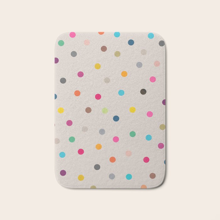 vintage dots 35 Bath Mat Gallery Image 1