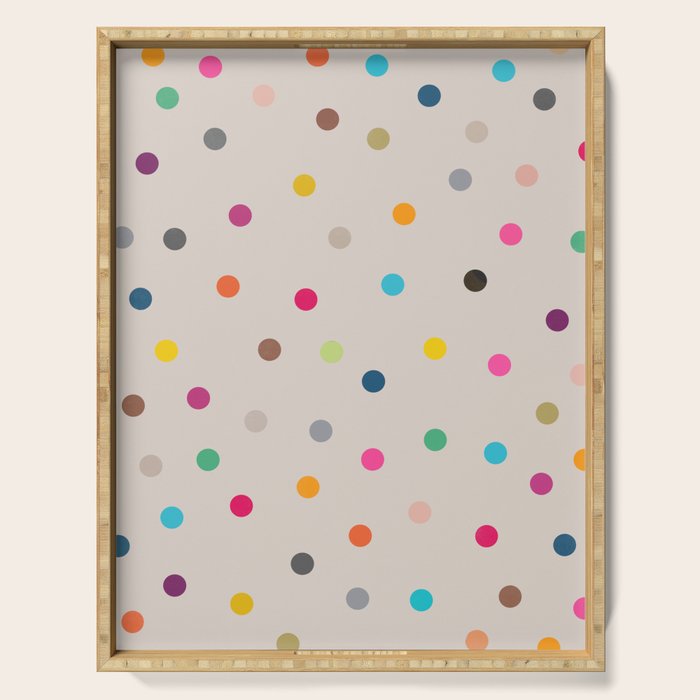vintage dots 35 Serving Tray Gallery Image 1
