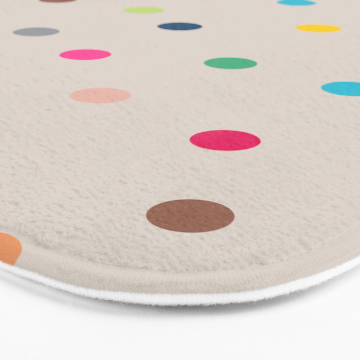 vintage dots 35 Bath Mat Gallery Image 3