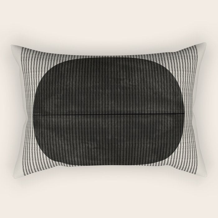 Minimalist Paper Art Rectangular Pillow Gallery Image 2