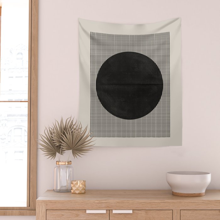 Minimalist Paper Art Wall Tapestry Gallery Image 2
