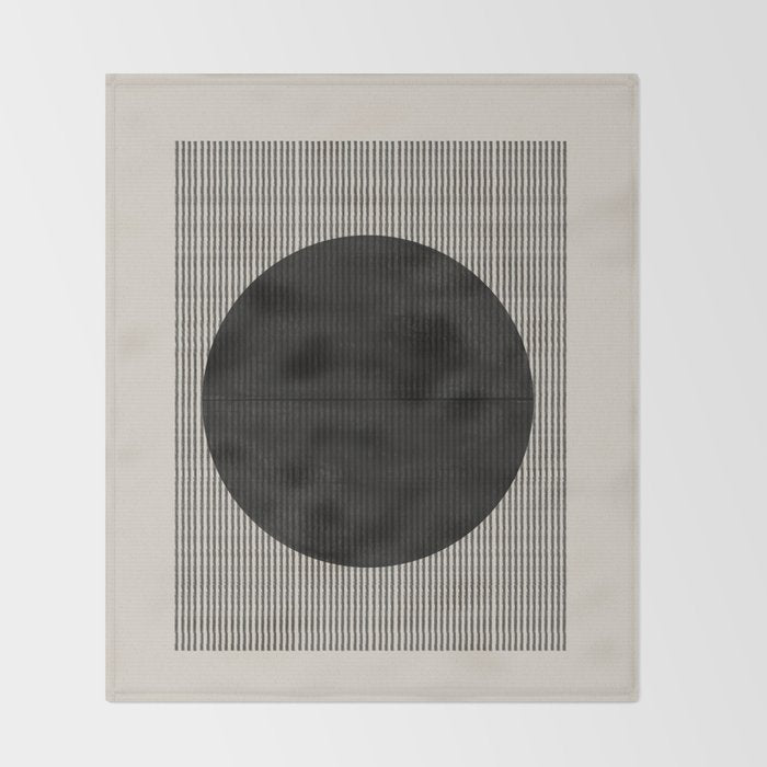 Minimalist Paper Art Throw Blanket Gallery Image 2