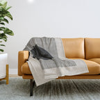 Minimalist Paper Art Throw Blanket Gallery Image 1
