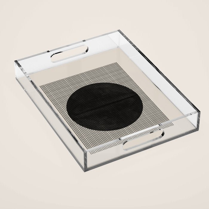 Minimalist Paper Art Acrylic Tray Gallery Image 1