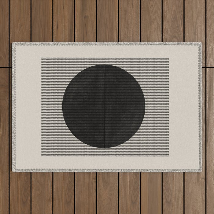 Minimalist Paper Art Outdoor Rug Gallery Image 1