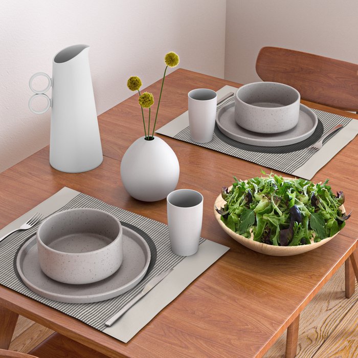 Minimalist Paper Art Placemat Gallery Image 2