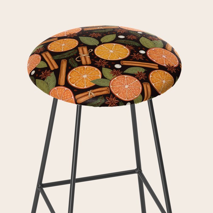 Winter Spice in Charcoal Stool Gallery Image 2