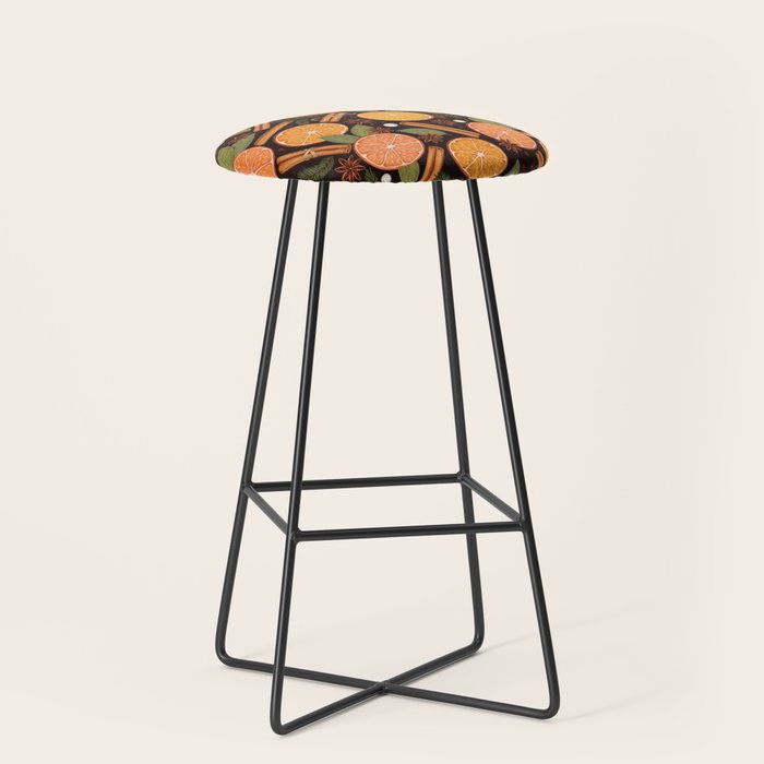 Winter Spice in Charcoal Stool Gallery Image 1