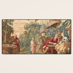 Antique 18th Century Chinoiserie Aubusson Tapestry Francois Boucher Desk Mat Gallery Image 3