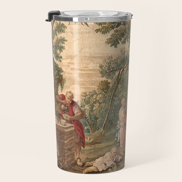 Antique 18th Century Chinoiserie Aubusson Tapestry Francois Boucher Travel Mug Gallery Image 3