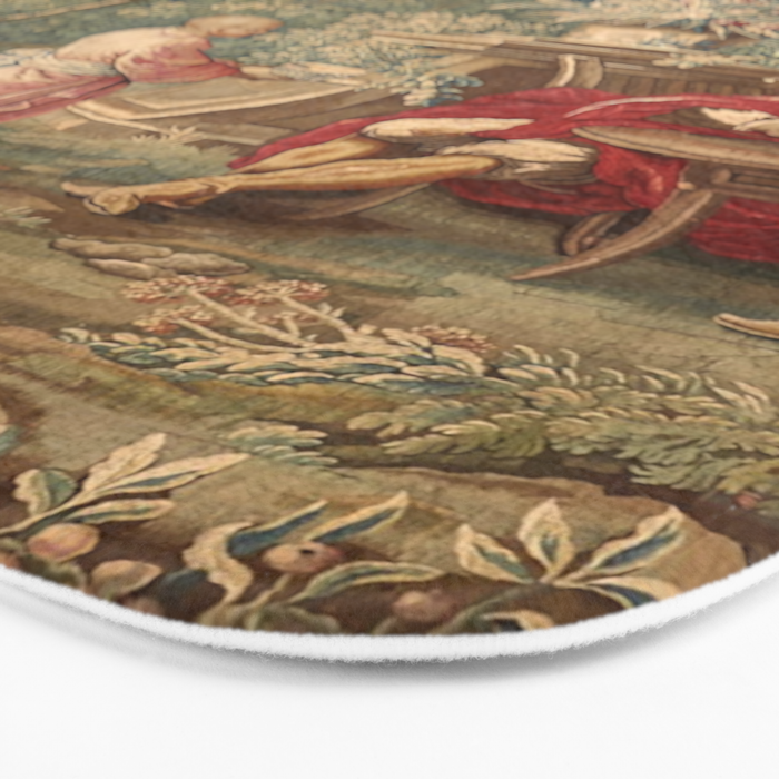 Antique 18th Century Chinoiserie Aubusson Tapestry Francois Boucher Bath Mat Gallery Image 3