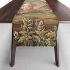 Antique 18th Century Chinoiserie Aubusson Tapestry Francois Boucher Table Runner Gallery Image 1