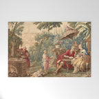 Antique 18th Century Chinoiserie Aubusson Tapestry Francois Boucher Welcome Mat Gallery Image 1