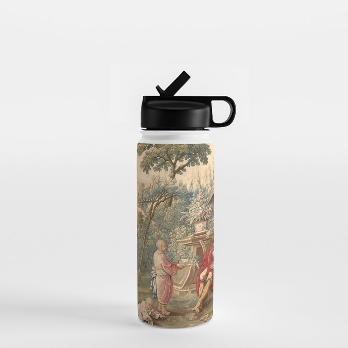 Antique 18th Century Chinoiserie Aubusson Tapestry Francois Boucher Water Bottle Gallery Image 1