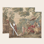 Antique 18th Century Chinoiserie Aubusson Tapestry Francois Boucher Placemat Gallery Image 1