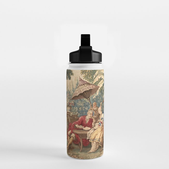 Antique 18th Century Chinoiserie Aubusson Tapestry Francois Boucher Water Bottle Gallery Image 2