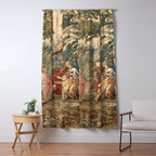 Antique 18th Century Chinoiserie Aubusson Tapestry Francois Boucher Window Curtain Gallery Image 5