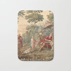 Antique 18th Century Chinoiserie Aubusson Tapestry Francois Boucher Bath Mat Gallery Image 1