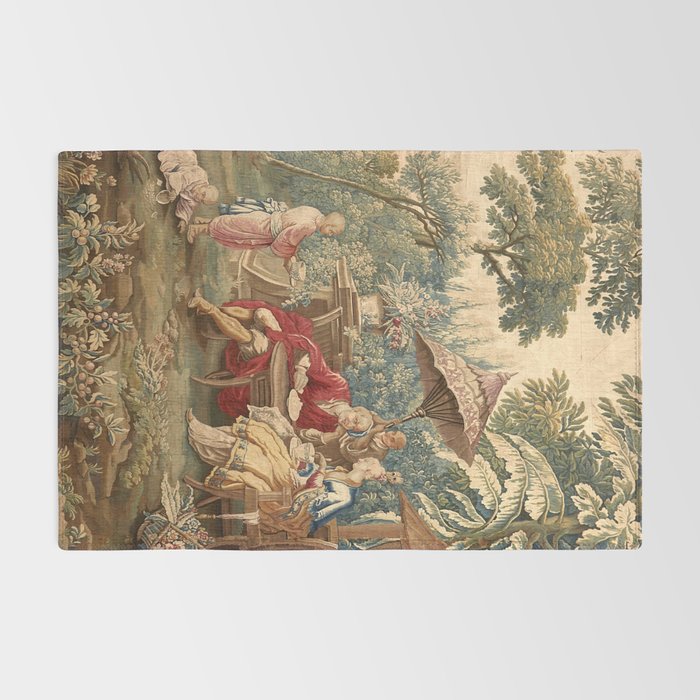 Antique 18th Century Chinoiserie Aubusson Tapestry Francois Boucher Rug Gallery Image 2