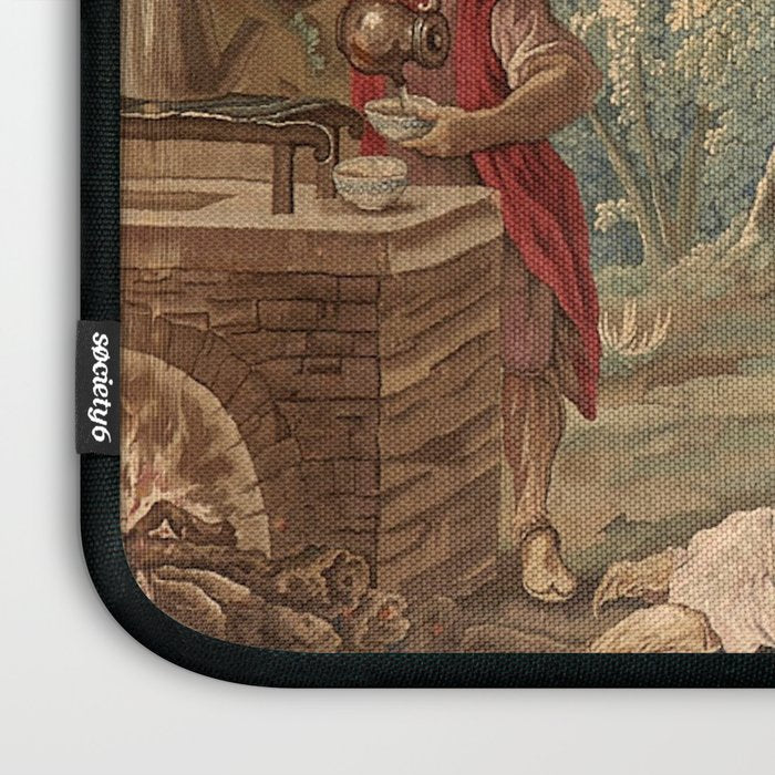 Antique 18th Century Chinoiserie Aubusson Tapestry Francois Boucher Laptop Sleeve Gallery Image 3