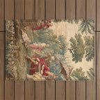 Antique 18th Century Chinoiserie Aubusson Tapestry Francois Boucher Outdoor Rug Gallery Image 1