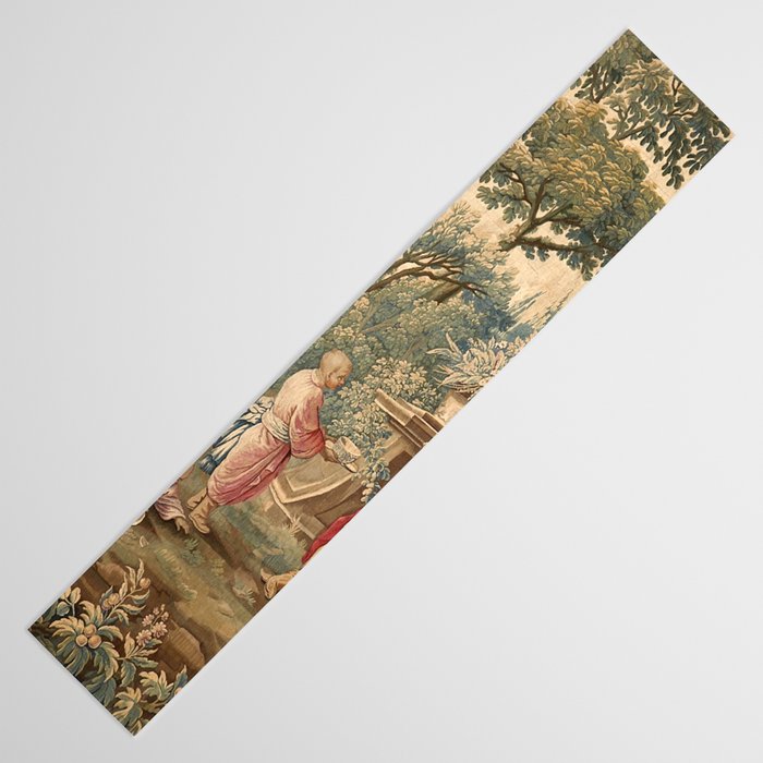 Antique 18th Century Chinoiserie Aubusson Tapestry Francois Boucher Table Runner Gallery Image 3