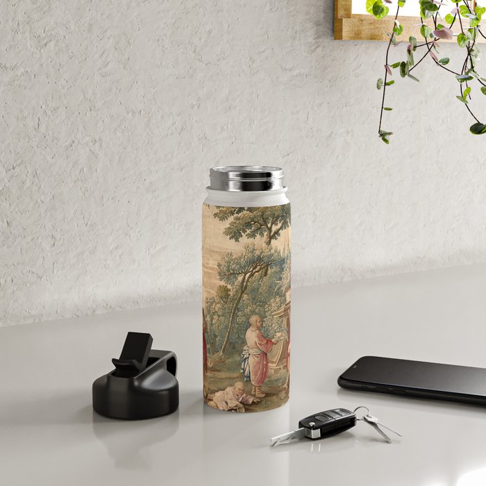 Antique 18th Century Chinoiserie Aubusson Tapestry Francois Boucher Water Bottle Gallery Image 4
