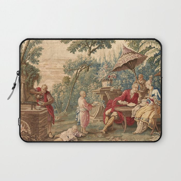 Antique 18th Century Chinoiserie Aubusson Tapestry Francois Boucher Laptop Sleeve Gallery Image 1