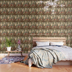 Antique 18th Century Chinoiserie Aubusson Tapestry Francois Boucher Wallpaper Gallery Image 3