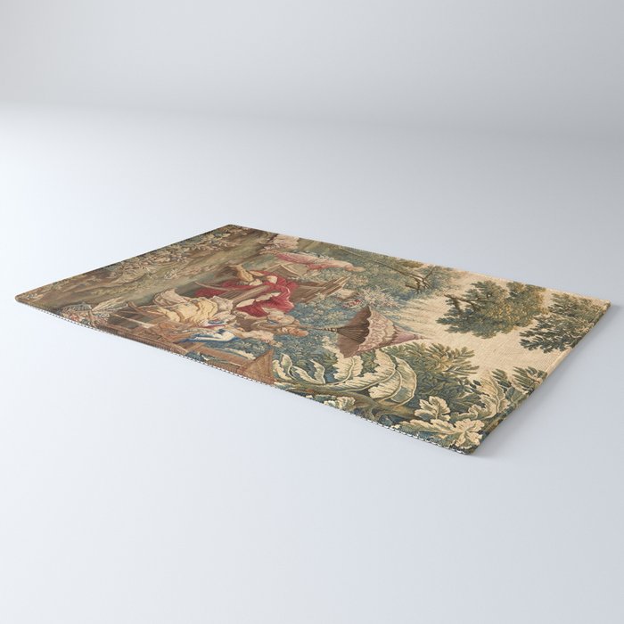 Antique 18th Century Chinoiserie Aubusson Tapestry Francois Boucher Rug Gallery Image 3