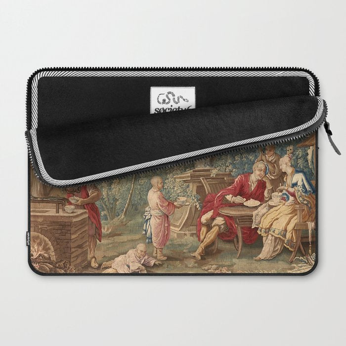 Antique 18th Century Chinoiserie Aubusson Tapestry Francois Boucher Laptop Sleeve Gallery Image 2
