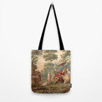 Antique 18th Century Chinoiserie Aubusson Tapestry Francois Boucher Tote Bag Gallery Image 2