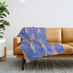 Leopard - Orange Throw Blanket Gallery Image 1