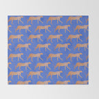 Leopard - Orange Throw Blanket Gallery Image 2