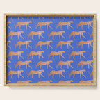 Leopard - Orange Serving Tray Gallery Image 1