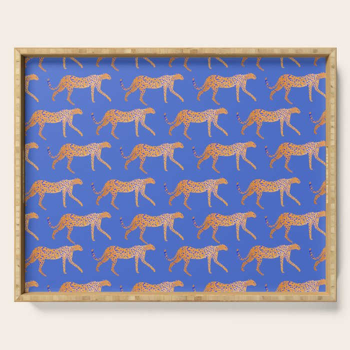 Leopard - Orange Serving Tray Gallery Image 1