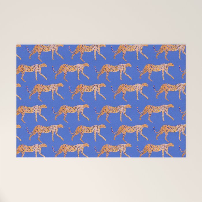 Leopard - Orange Welcome Mat Gallery Image 1