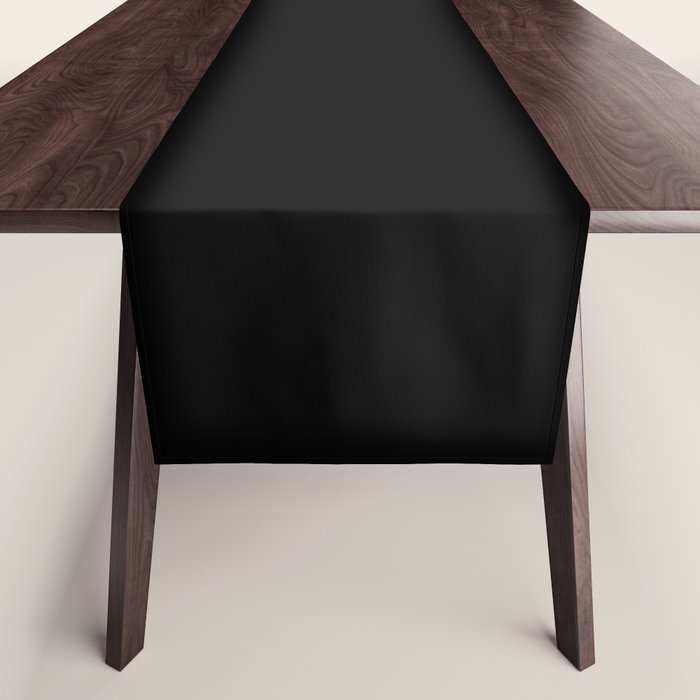 Solid Black Table Runner Gallery Image 1
