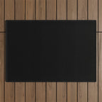Solid Black Outdoor Rug Gallery Image 1