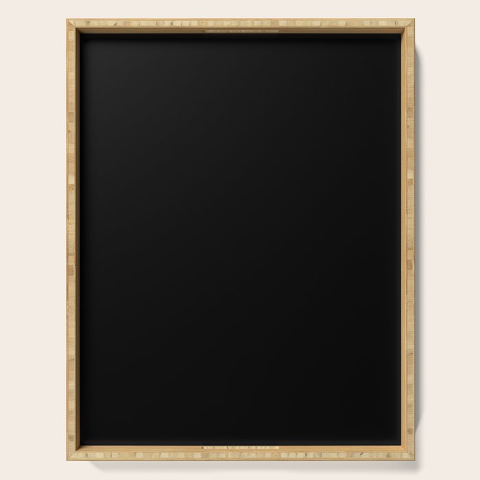 Solid Black Serving Tray Gallery Image 1