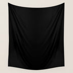 Solid Black Wall Tapestry Gallery Image 4