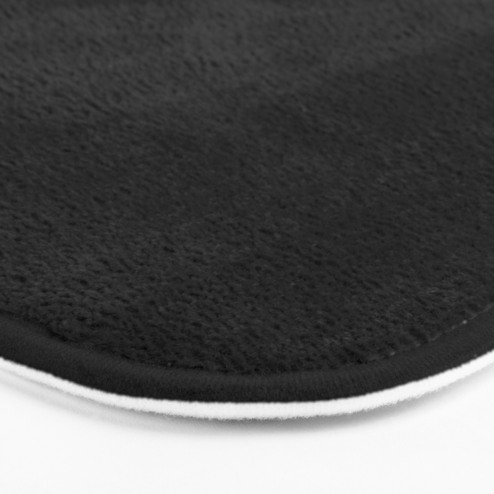 Solid Black Bath Mat Gallery Image 3