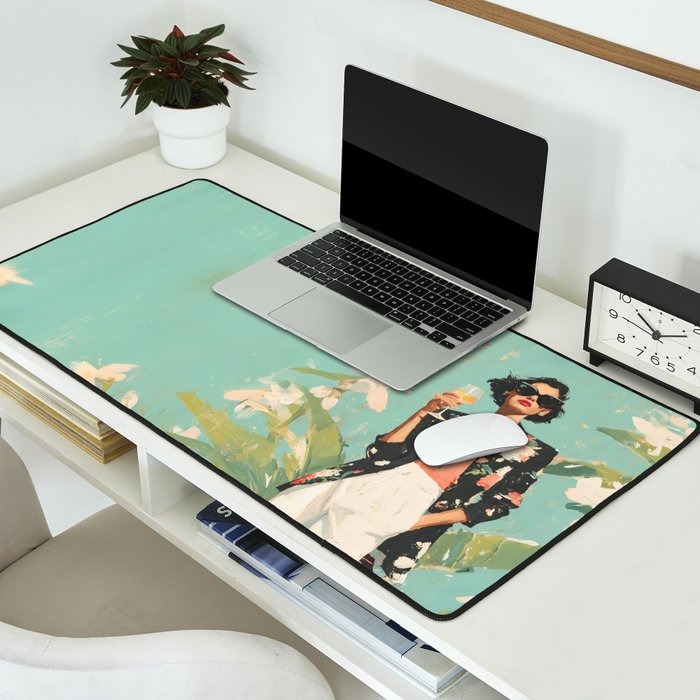 Chic Summer Elegance Desk Mat Gallery Image 2