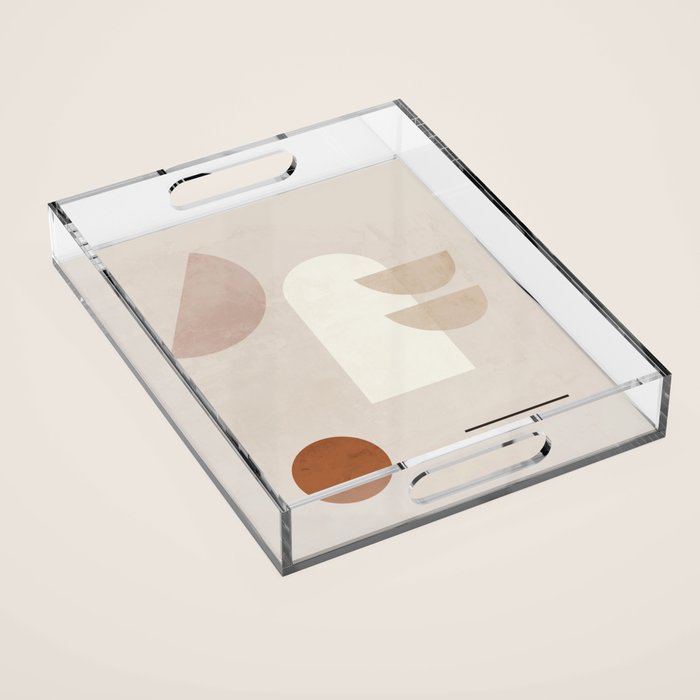 Abstract Minimal Shapes 21 Acrylic Tray Gallery Image 1